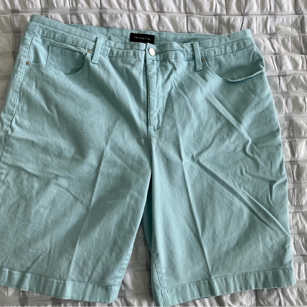 Women’s Light Aqua Shorts Size 16 - Picture 8 of 8